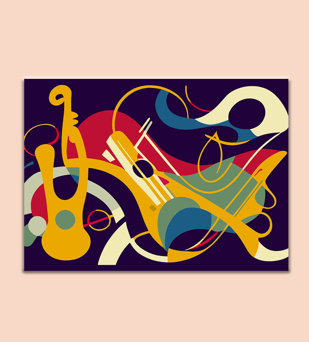 Symphony in Motion" – A Vibrant Musical Abstract - Aartaa decor