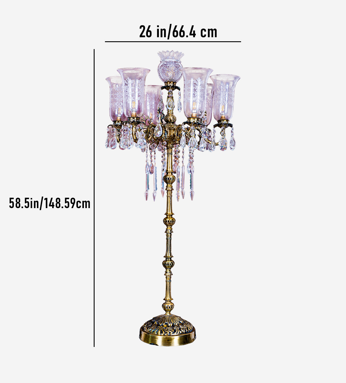 The rajputana regal floor lamp