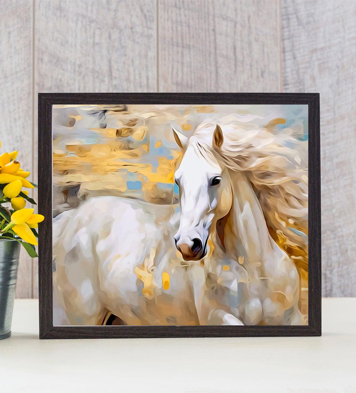 Three sets of captivating energy of these abstract horse paintings - Aartaa decor