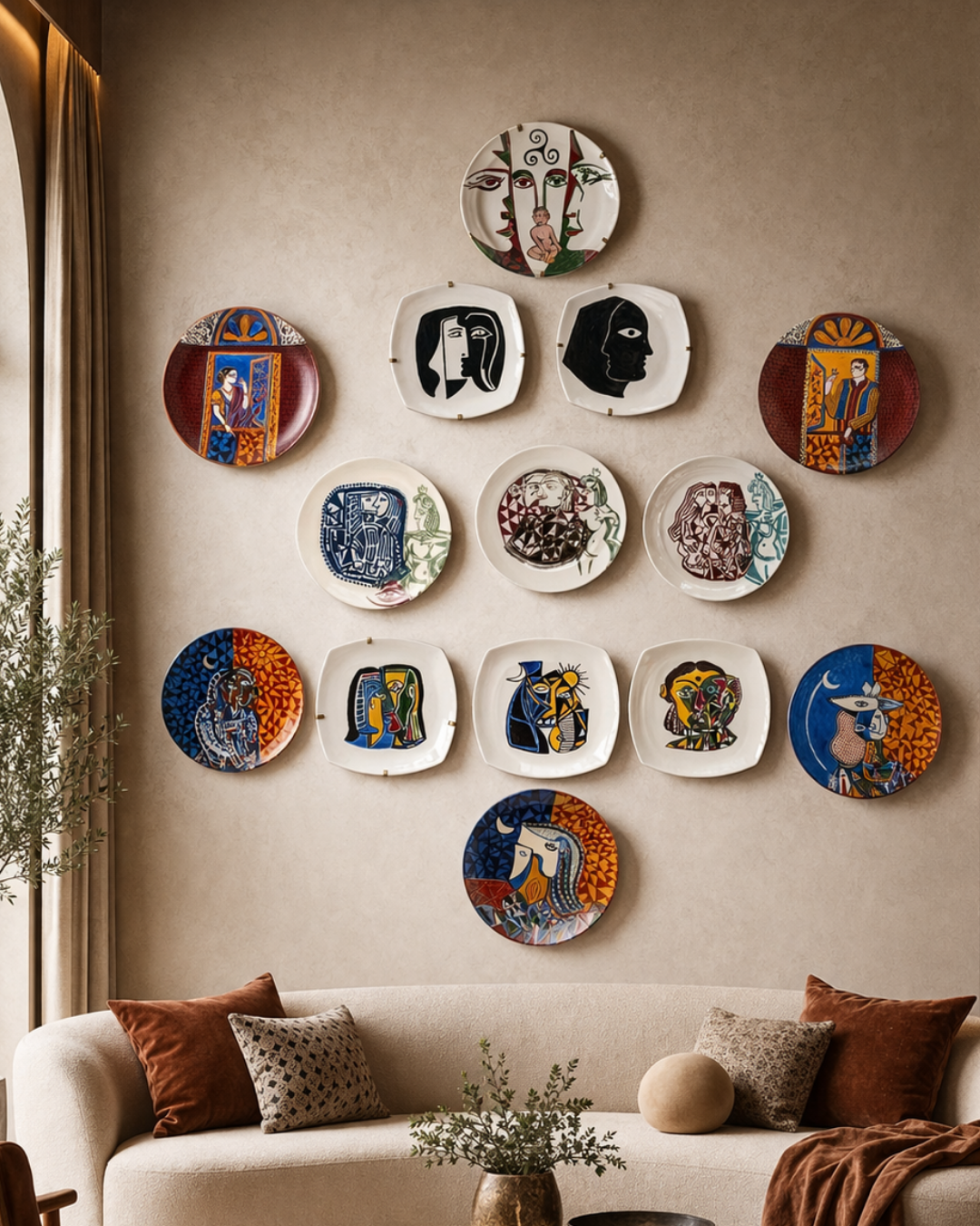 Two Moon Theory – Handcrafted Plate Art Collection - Aartaa decor