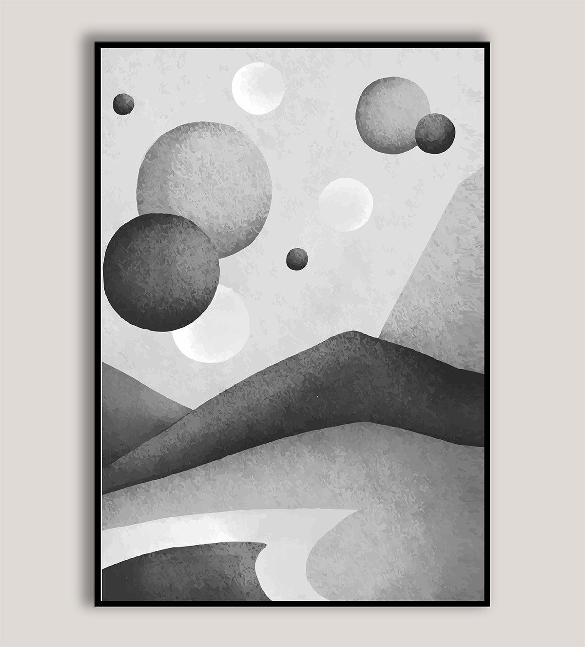 Discover "Whispering Shadows," a striking black-and-white abstract painting perfect for contemporary interiors. Experience the art of emotion and movement, available now for your home or office - Aartaa decor