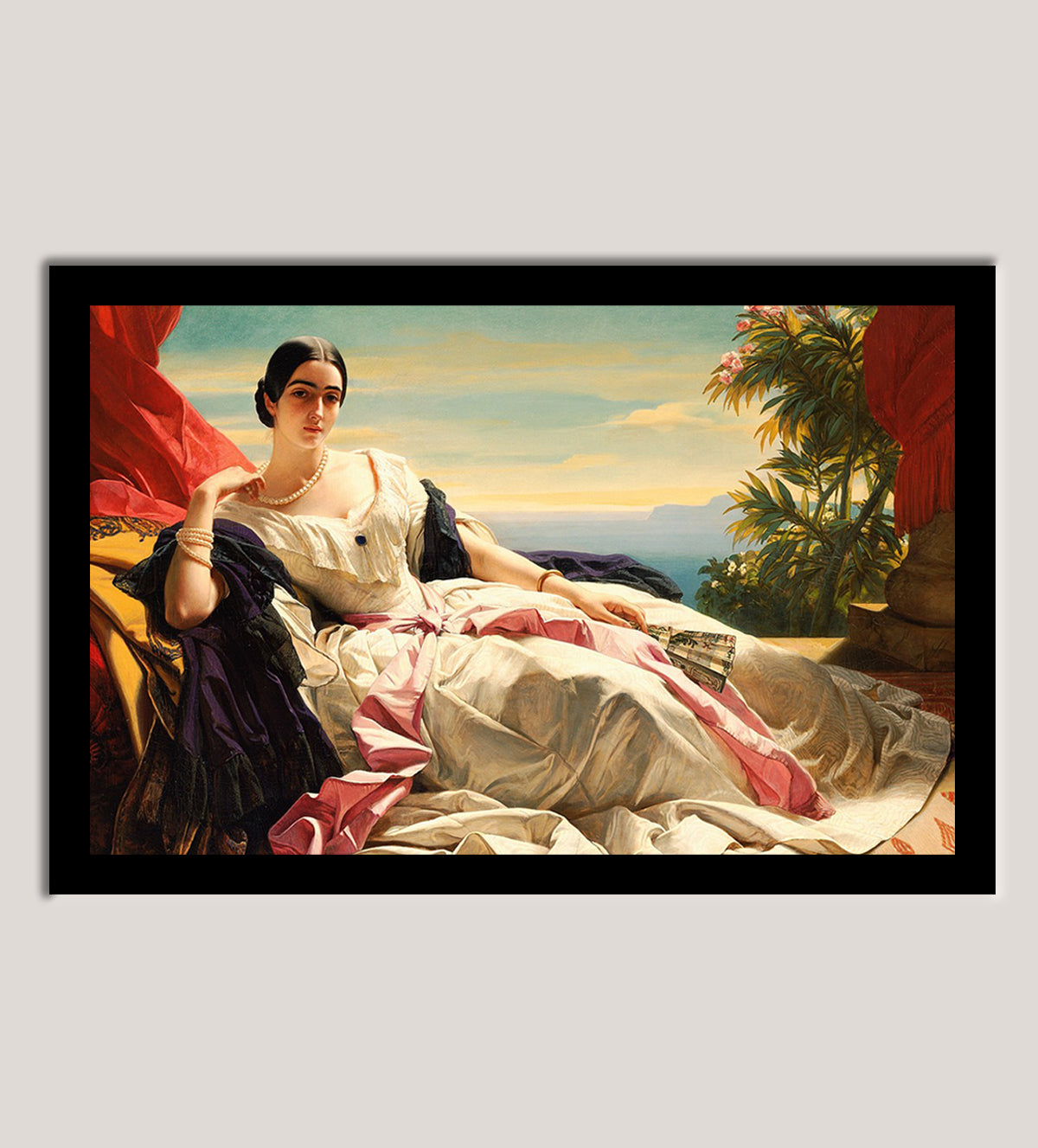 Explore 'Whispers of Nature: A Portrait of Enchantment'. This elegant portrait combines the beauty of nature and the mystery of a woman's gaze. Perfect for any stylish home - Aartaa decor - Aartaa decor