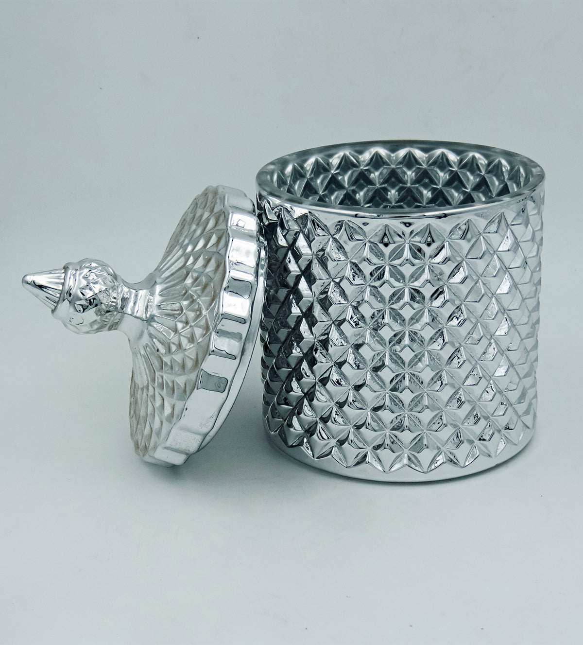 Aura essence cendles - Silver luxury candle jar - Aartaa decor