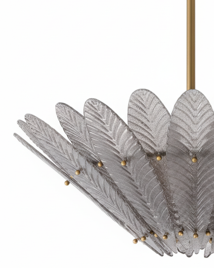 Mayuri Crystal Brass Chandelier
