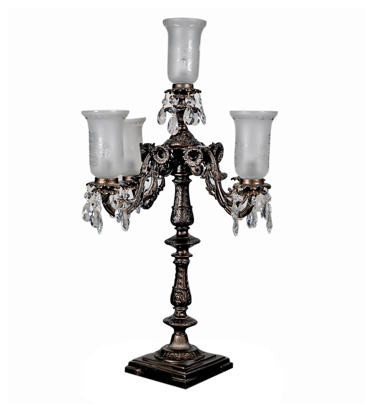 Imperial Frost Crystal Candelabra - Aartaa decor