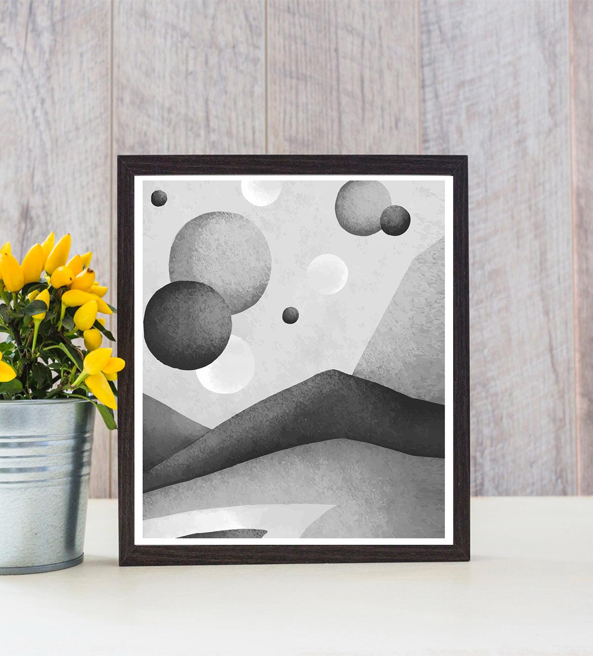 Discover "Whispering Shadows," a striking black-and-white abstract painting perfect for contemporary interiors. Experience the art of emotion and movement, available now for your home or office - Aartaa decor